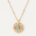 Collier Palawan Turquoise - Laiton Doré
