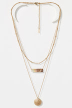 Collier Coral Strand Nacre - Laiton Doré