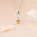 Collier Boracay Turquoise - Laiton Doré