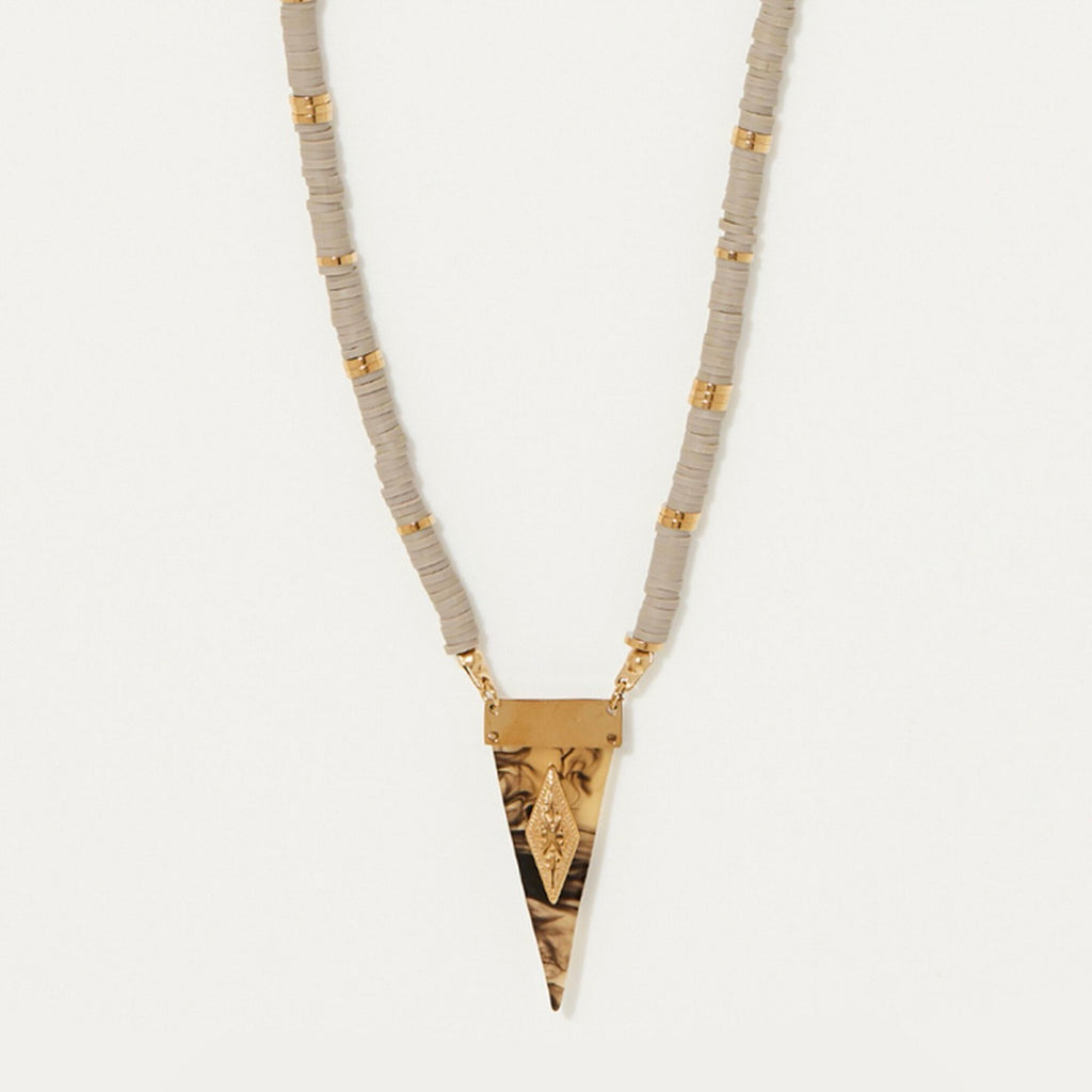 Collier Maitum Résine - Laiton Doré