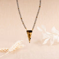 Collier Maitum Résine - Laiton Doré