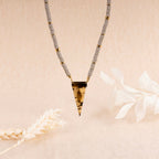 Collier Maitum Résine - Laiton Doré