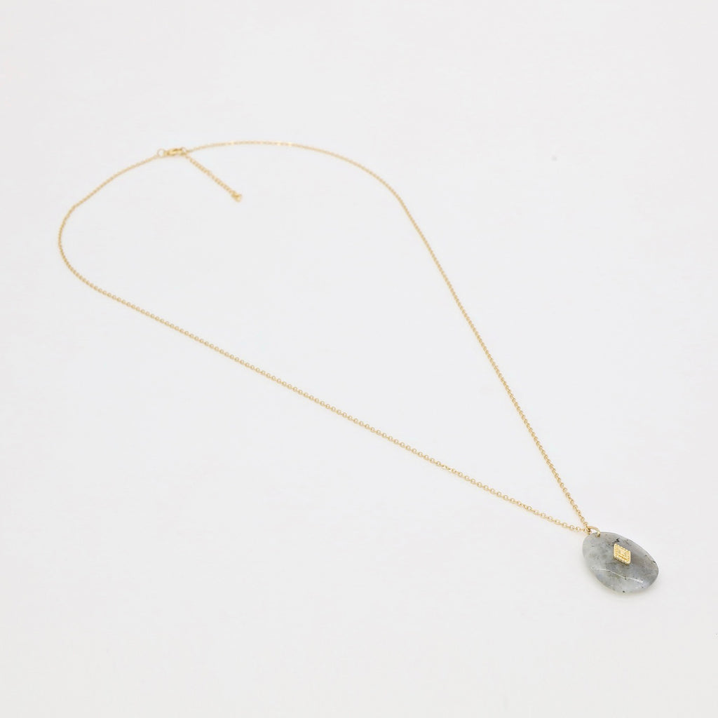 Sautoir Pantukan Labradorite - Laiton Doré