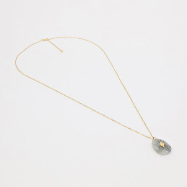 Sautoir Pantukan Labradorite - Laiton Doré
