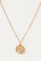 Collier Médaille Astrologique Balance - Laiton Doré