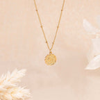 Collier Médaille Astrologique Balance - Laiton Doré