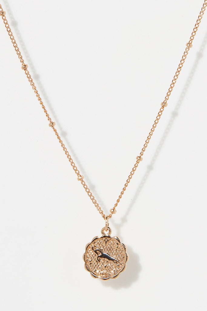 Collier Médaille Astrologique Bélier - Laiton Doré