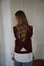 Pull Sans Manches Loona - Bordeaux