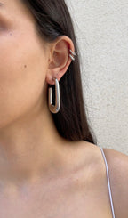 Boucles D'Oreilles Huge Rectangular