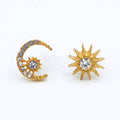 Boucles D'Oreille- Laiton Doré