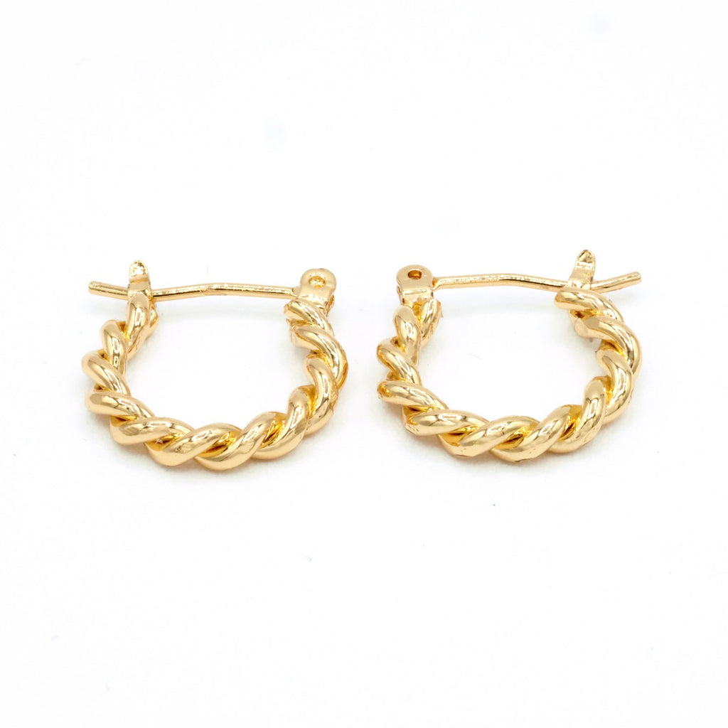 Boucles D'Oreille- Laiton Doré
