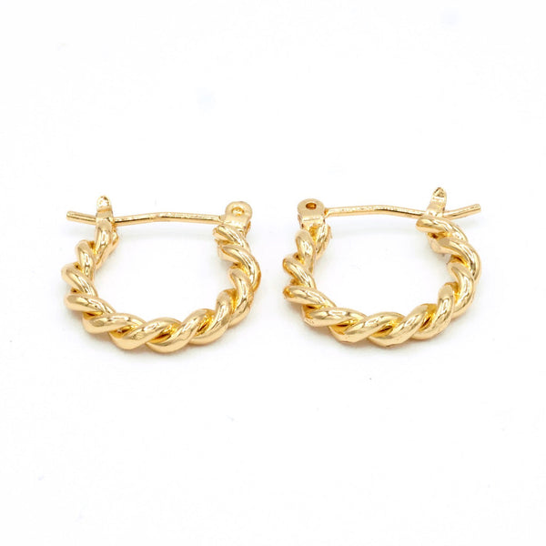 Boucles D'Oreille- Laiton Doré
