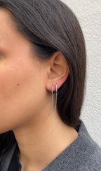 Boucles D'Oreilles Mono Strass Earring