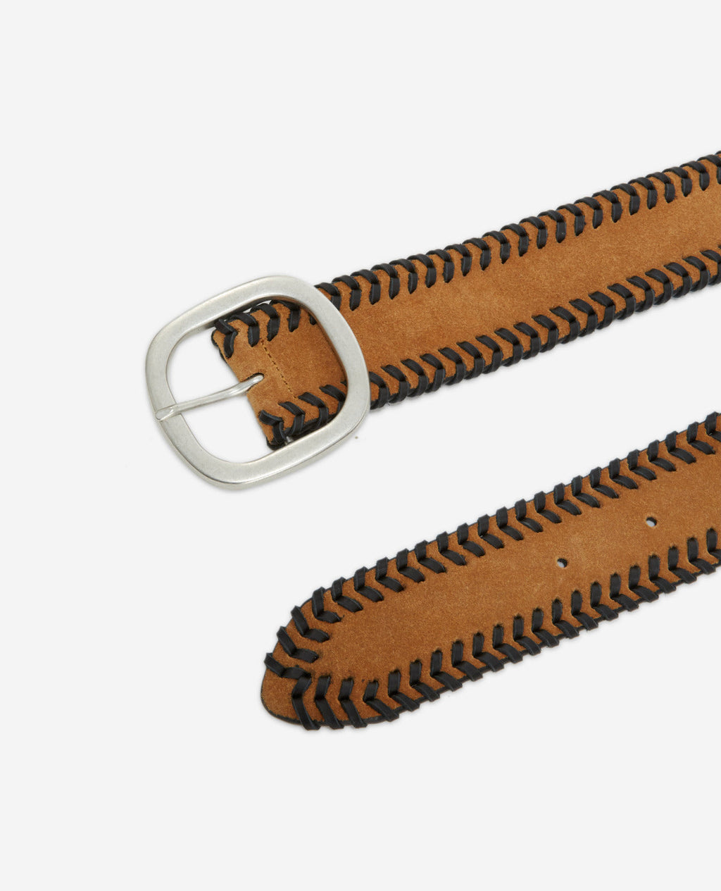 The Kooples - Ceinture Femme Camel Daim Détail Tressé - Femme
