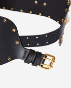 The Kooples - Ceinture En Cuir - Noir - Femme