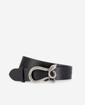 The Kooples - Ceinture En Cuir - Noir - Femme
