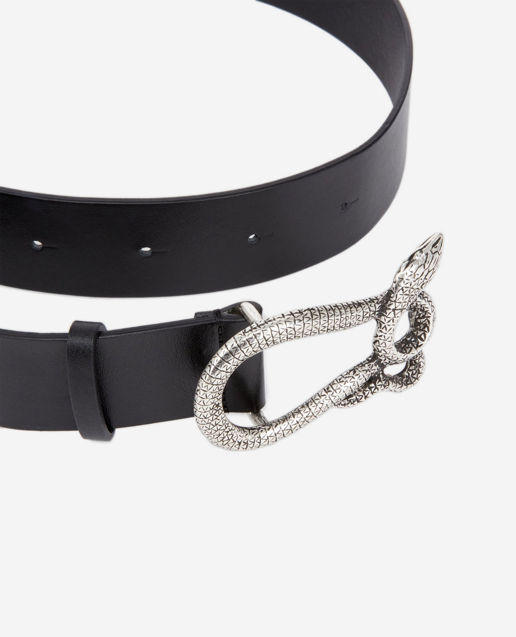 The Kooples - Ceinture En Cuir - Noir - Femme