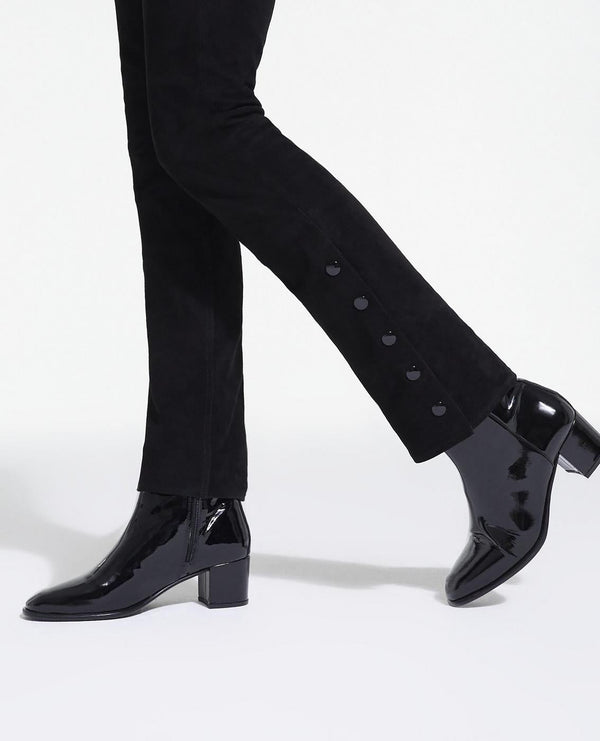 The Kooples - Bottines En Cuir Vinyle Avec Zip Interieur - Femme