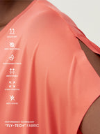 T-Shirt Aina - Corail Brillant - Femme