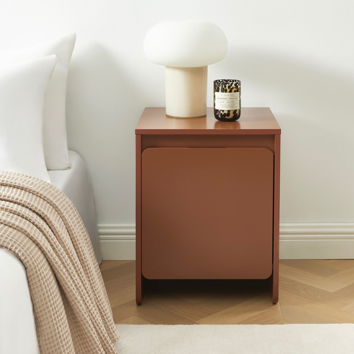 Akka - Table De Chevet - Marron Chocolat