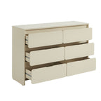 Akka - Commode 6 Tiroirs - Beige