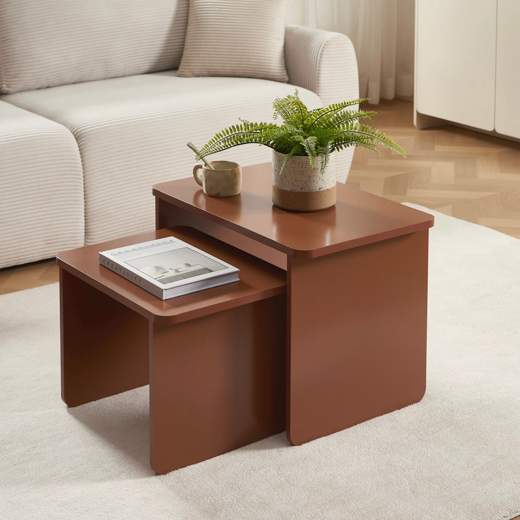 Akka - Tables Basses Gigognes - Marron Chocolat