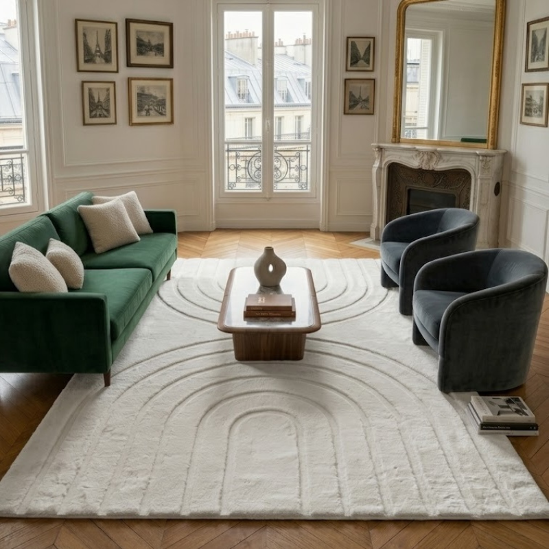 Alaska - Tapis D'Intérieur - Polyester - Blanc