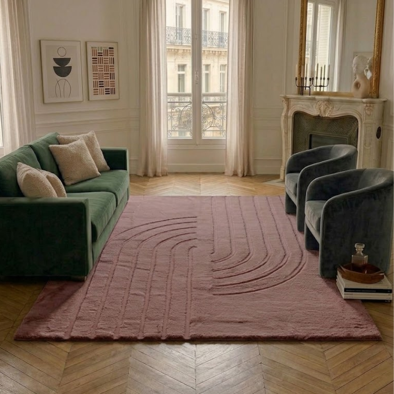 Alaska - Tapis D'Intérieur - Polyester - Rose