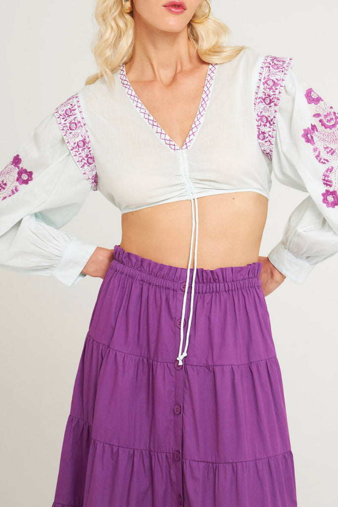 Crop-Top Alani - Aqua