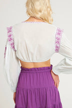 Crop-Top Alani - Aqua