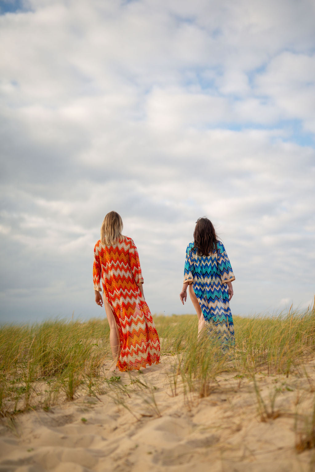 Kimono Palma Bleu