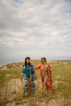 Kimono Palma Bleu