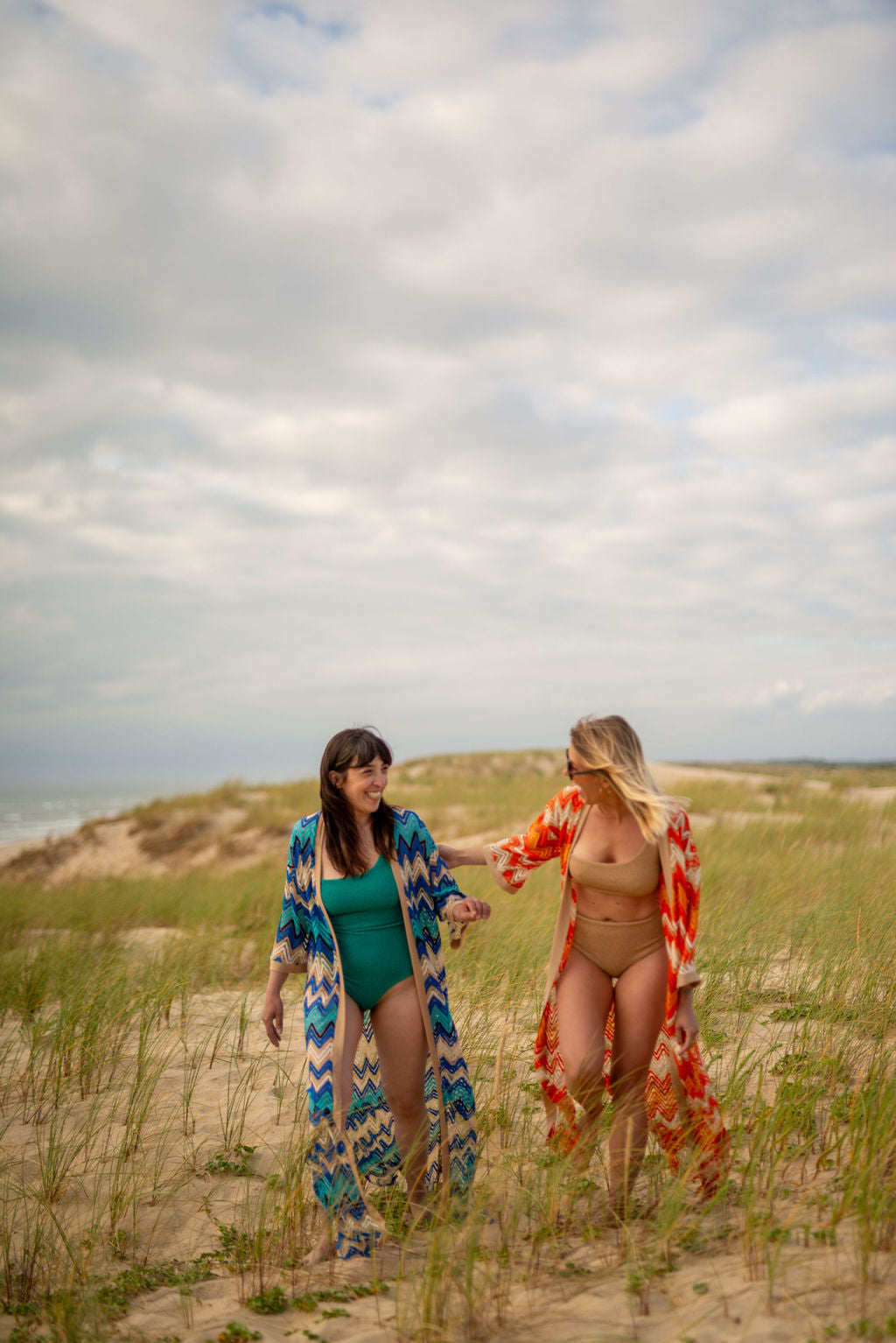 Kimono Palma Bleu