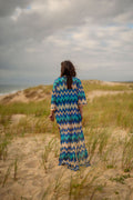 Kimono Palma Bleu
