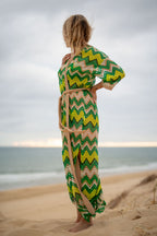 Kimono Palma Bleu