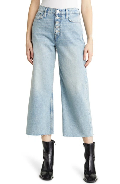 Pantalon Ali Wide Crop Raw After Exposed Buttons - Bilson