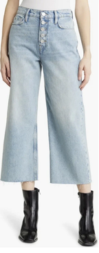 Pantalon Ali Wide Crop Raw After Exposed Buttons - Bilson