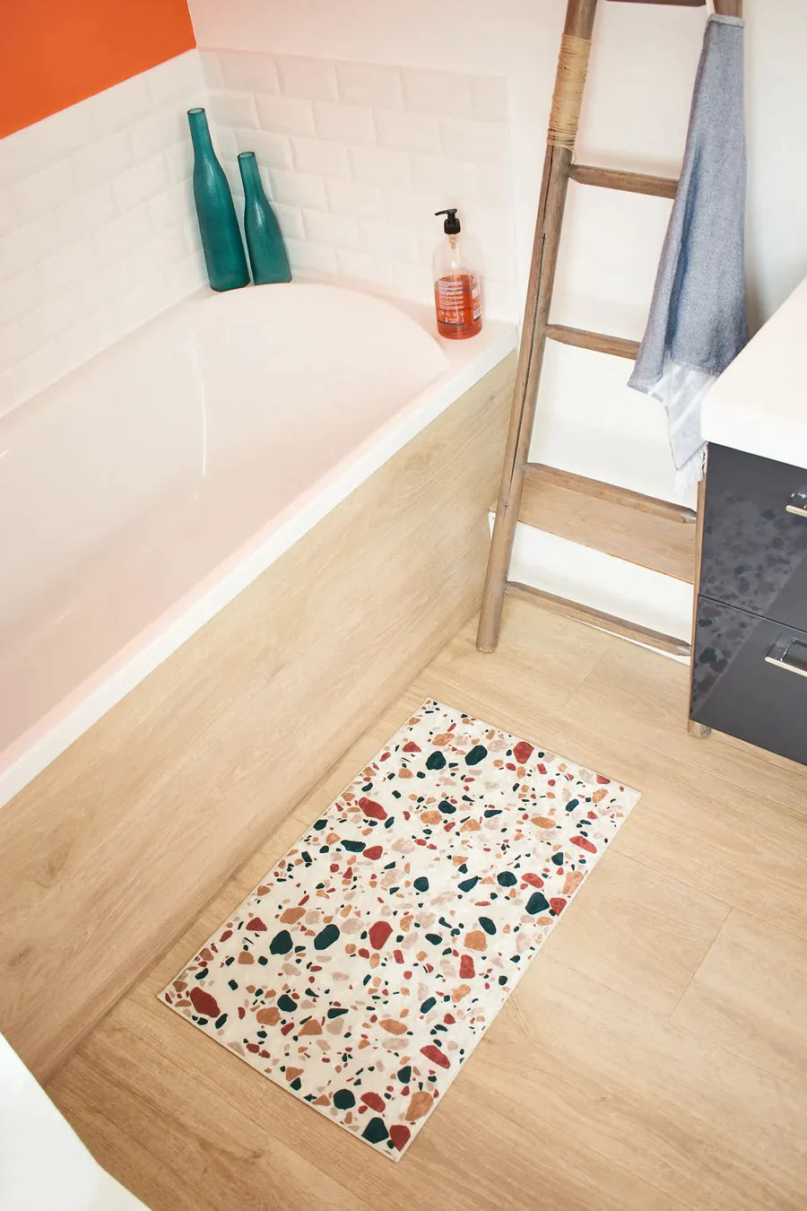 Almafie - Tapis De Salle De Bain D'Intérieur - Polyester Imprimé - Multicolore