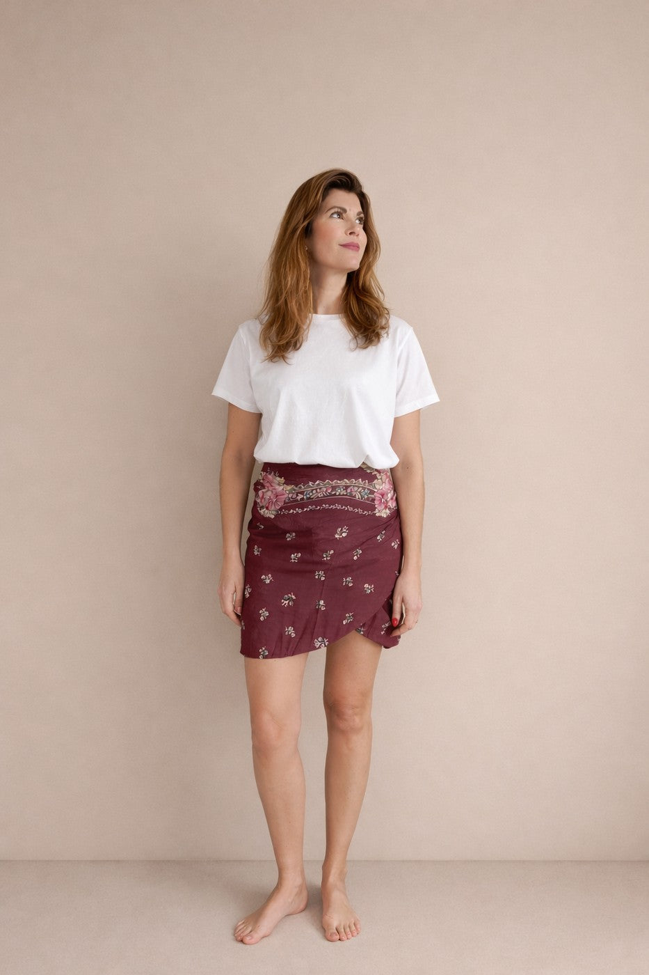 Foulard Alma - Bordeaux