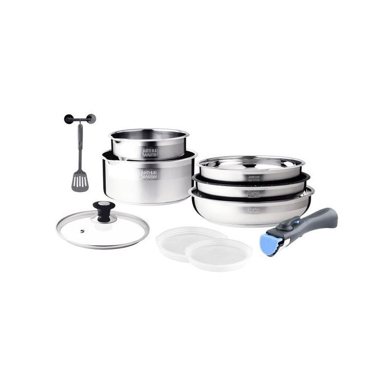 Batterie 10 Pièces - Acier Inoxydable - Inox