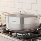 Faitout 32cm Avec Couvercle - Acier Inoxydable - Inox