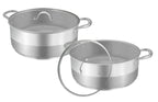 Faitout 32cm Avec Couvercle - Acier Inoxydable - Inox