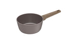 Set 3 Casseroles 16/18/20cm - Aluminium Forgé - Revêtement Céramique - Taupe