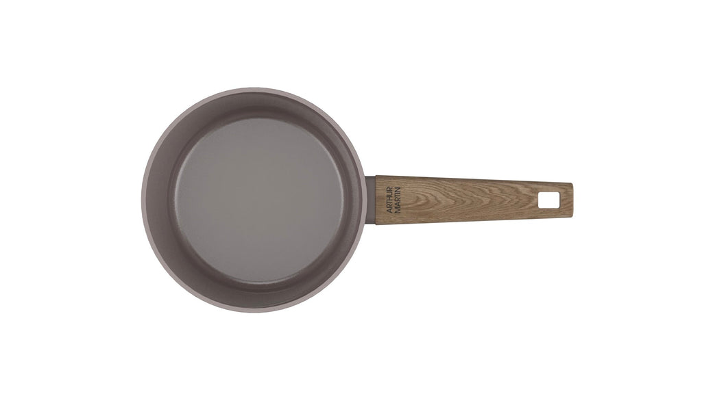 Set 3 Casseroles 16/18/20cm - Aluminium Forgé - Revêtement Céramique - Taupe