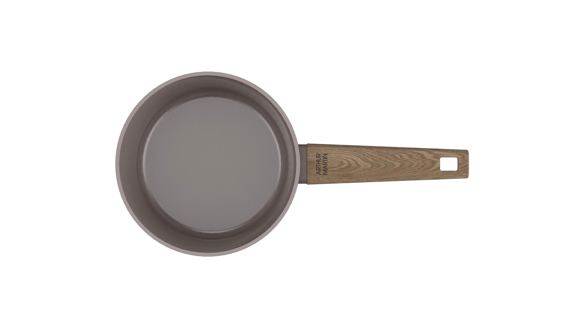Set 3 Casseroles 16/18/20cm - Aluminium Forgé - Revêtement Céramique - Taupe
