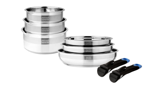 Batterie 8 Pièces - Acier Inoxydable 18/10 - Inox