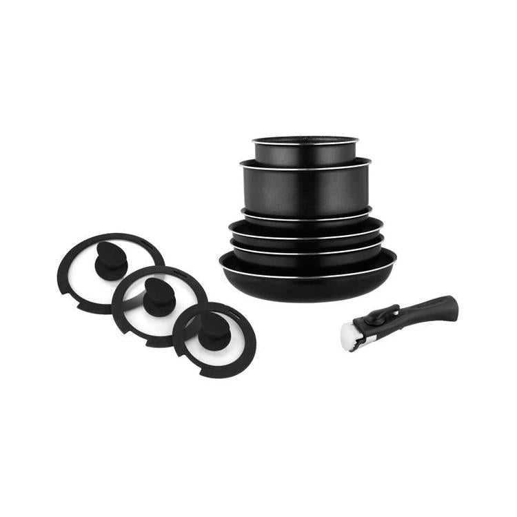 Batterie 10 Pièces - Aluminium - Anti-Adhésif - Noir