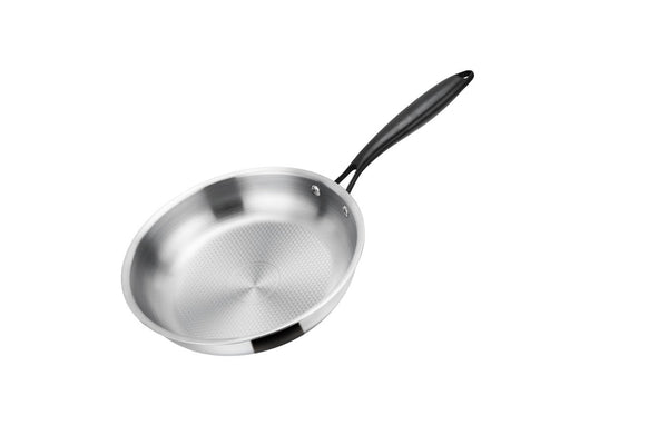 Poêle 24cm - Technologie Triplex - Acier Inoxydable - Inox