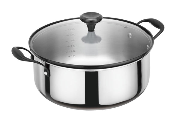 Marmite 28cm - Technologie Triplex - Acier Inoxydable - Inox