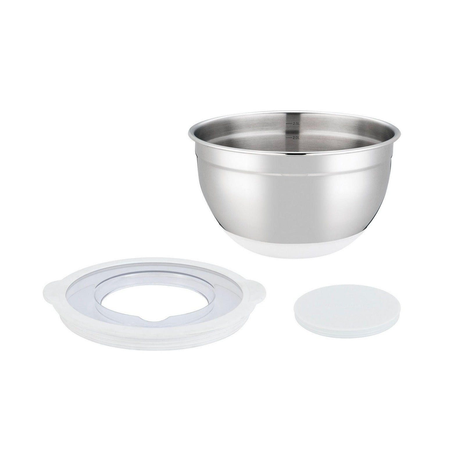Set 3 Saladiers Avec Couvercle 16/20/24cm - Acier Inoxydable